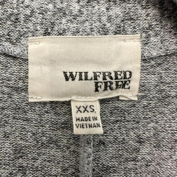 Wilfred Free Zlata Sweater Open-Front Cardigan with Pockets Grey Women's XXS - Picture 7 of 13